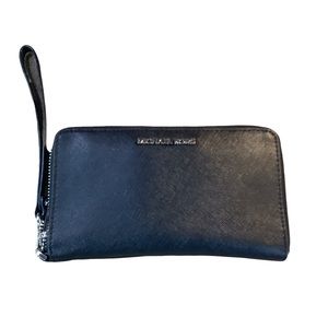 Michael Michael Kors I Saffiano Leather Multifunction Phone Case Black LG